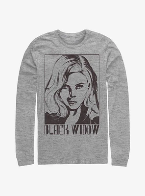 Marvel Black Widow Tie Dye Long-Sleeve T-Shirt