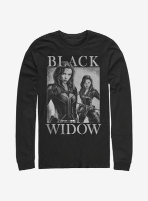 Marvel Black Widow Two Widows Mirror Long-Sleeve T-Shirt