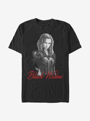 Marvel Black Widow Monochrome T-Shirt