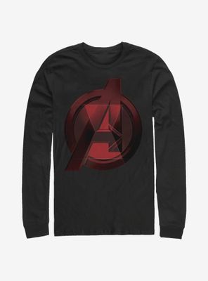 Marvel Black Widow Avenger Logo Long-Sleeve T-Shirt