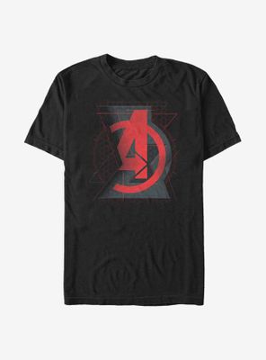 Marvel Black Widow Avengers Logo T-Shirt