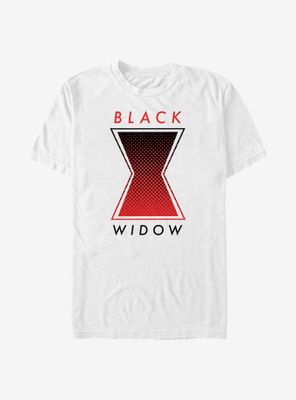Marvel Black Widow Haftone Symbol T-Shirt