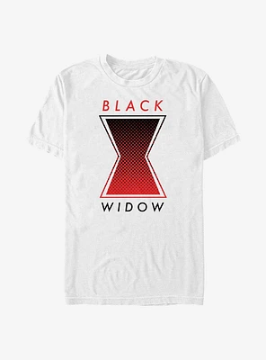Marvel Black Widow Haftone Symbol T-Shirt