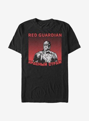 Marvel Black Widow Halftone Red Guardian T-Shirt