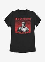 Marvel Black Widow Halftone Red Guardian Womens T-Shirt