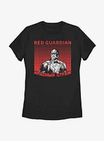 Marvel Black Widow Halftone Red Guardian Womens T-Shirt