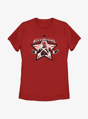 Marvel Black Widow Red Star Womens T-Shirt