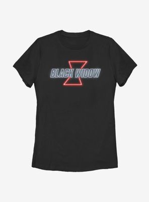 Marvel Black Widow Neon Womens T-Shirt