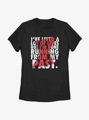 Marvel Black Widow No Past Womens T-Shirt