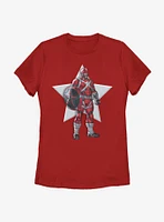 Marvel Black Widow Serious Red Guardian Womens T-Shirt