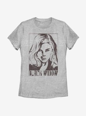 Marvel Black Widow Tie Dye Womens T-Shirt