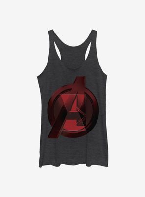 Marvel Black Widow Avenger Logo Womens Tank Top