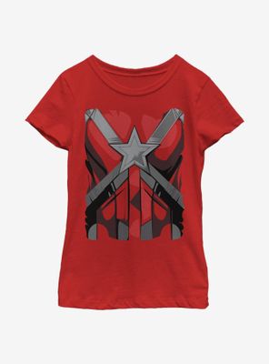 Marvel Black Widow Red Guardian Costume Youth Girls T-Shirt