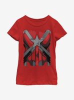 Marvel Black Widow Red Guardian Costume Youth Girls T-Shirt