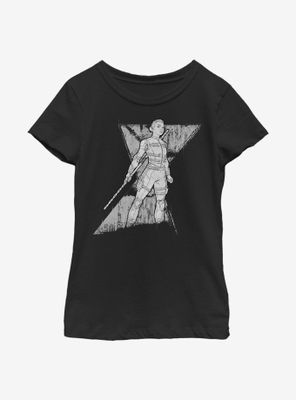Marvel Black Widow Spy Yelena Youth Girls T-Shirt