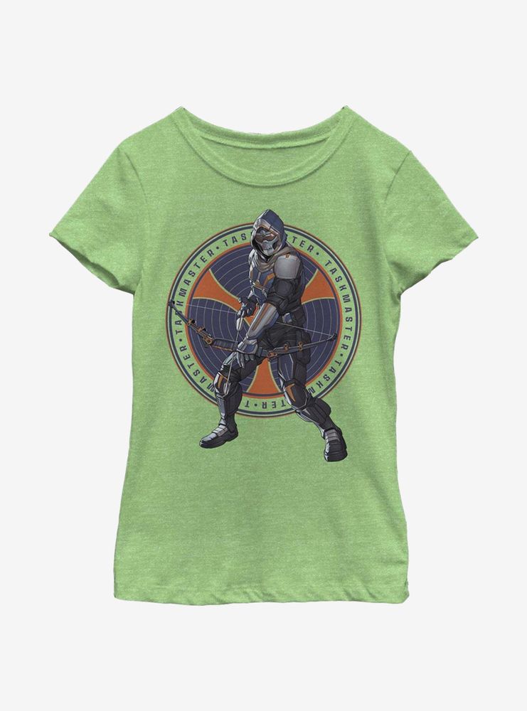 Marvel Black Widow Taskmaster Circle Youth Girls T-Shirt