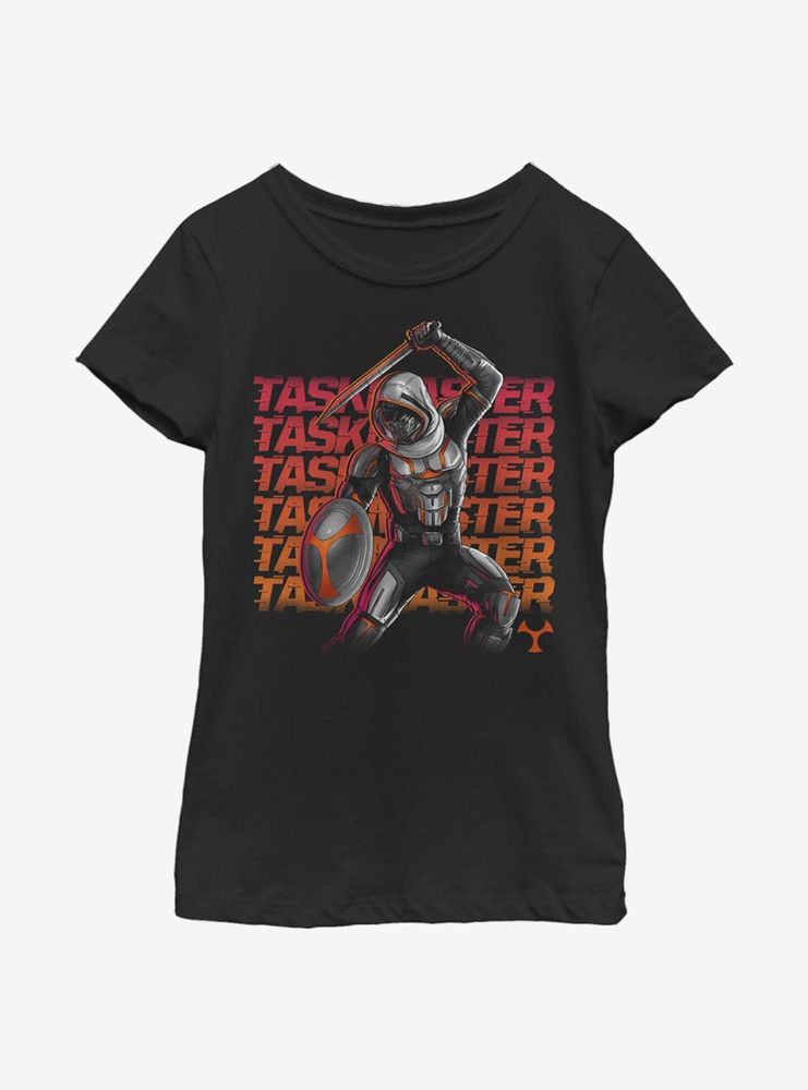 Marvel Black Widow Taskmaster Neon Youth Girls T-Shirt