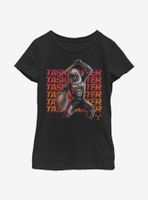 Marvel Black Widow Taskmaster Neon Youth Girls T-Shirt