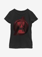 Marvel Black Widow Avenger Logo Youth Girls T-Shirt