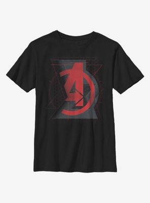 Marvel Black Widow Avengers Logo Youth T-Shirt