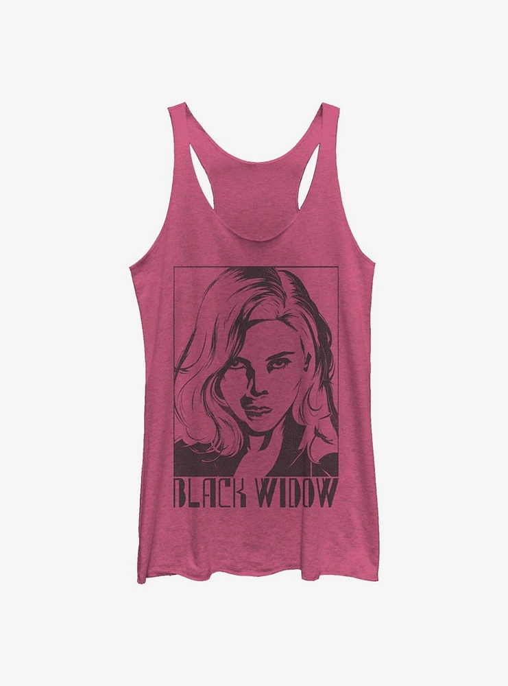 Marvel Black Widow Tie Dye Womens Tank Top