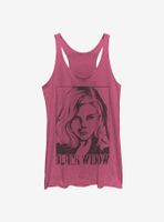 Marvel Black Widow Tie Dye Womens Tank Top