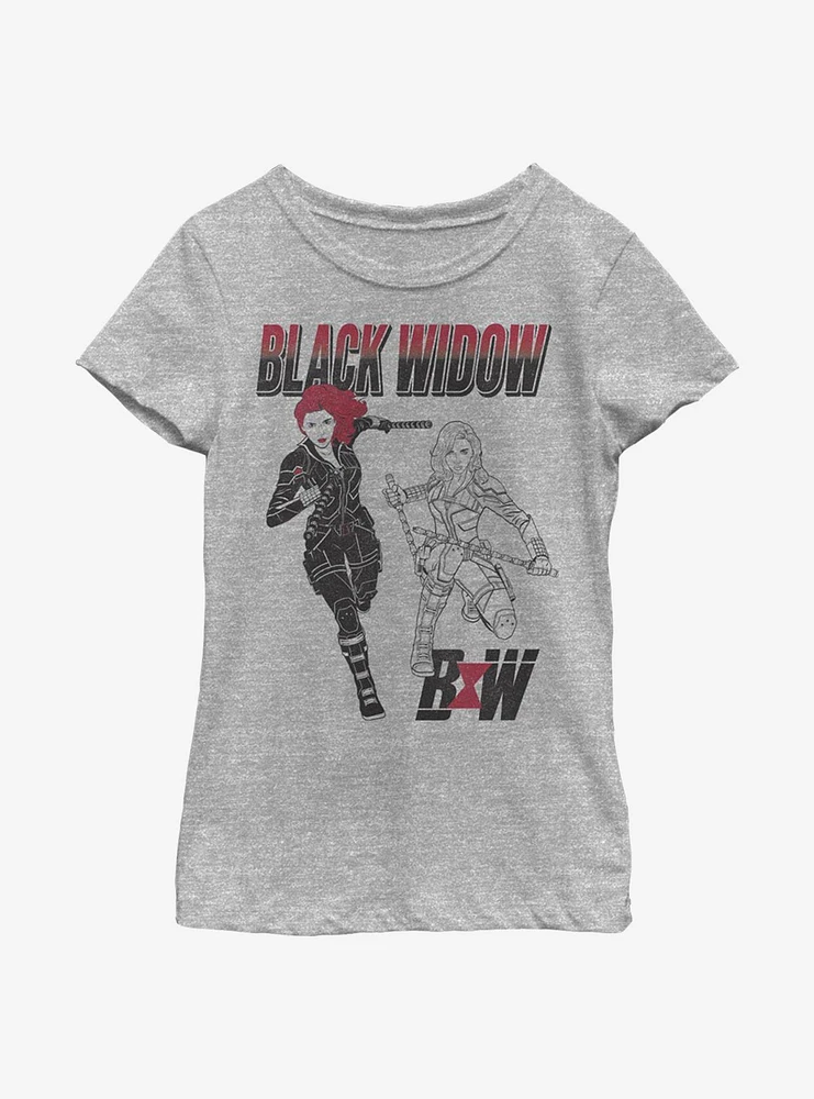 Marvel Black Widow Youth Girls T-Shirt