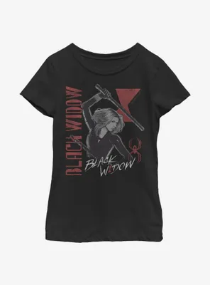 Marvel Black Widow Retro Youth Girls T-Shirt