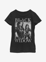 Marvel Black Widow Two Widows Mirror Youth Girls T-Shirt