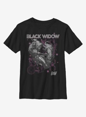 Marvel Black Widow Poster Youth T-Shirt