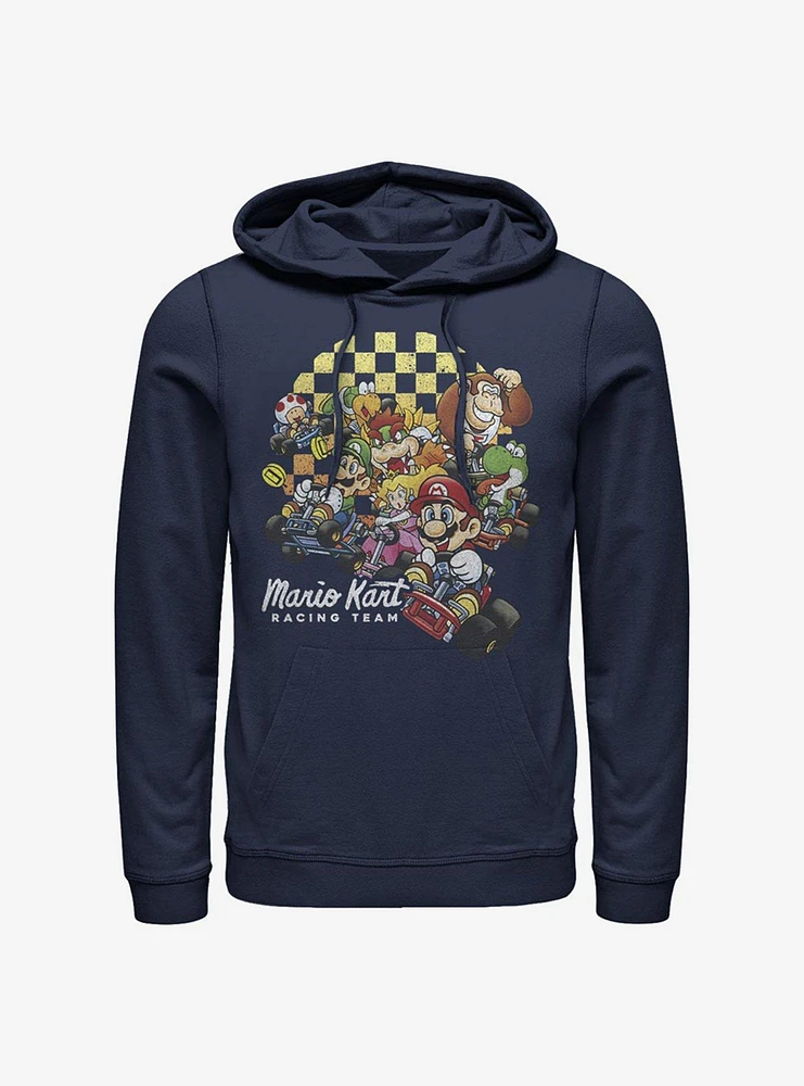 Super Mario Checkered Kart Hoodie