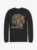 Super Mario Checkered Kart Long-Sleeve T-Shirt