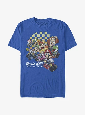Super Mario Checkered Kart T-Shirt