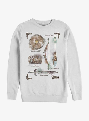 The Legend Of Zelda Inventory Crew Sweatshirt