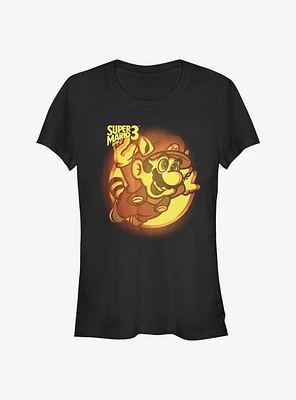 Super Mario Pumpkin Logo Girls T-Shirt