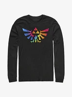 The Legend Of Zelda Groovy Crest Long-Sleeve T-Shirt