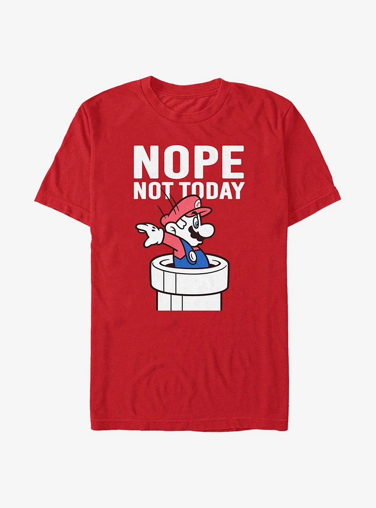 Super Mario Nope Not Today T-Shirt