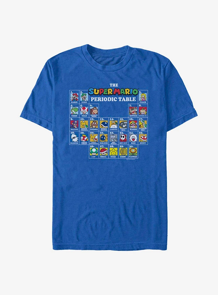 Super Mario Periodic Table T-Shirt