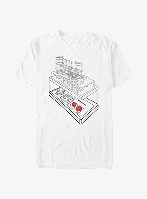 Nintendo Essential Controller Schematic T-Shirt