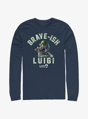 Super Mario Brave-Ish Luigi Long-Sleeve T-Shirt