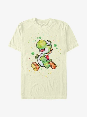 Super Mario Watercolor Yoshi T-Shirt