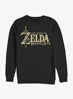 The Legend Of Zelda Breath Wild Logo Crew Sweatshirt