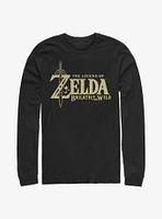 The Legend Of Zelda Breath Wild Logo Long-Sleeve T-Shirt
