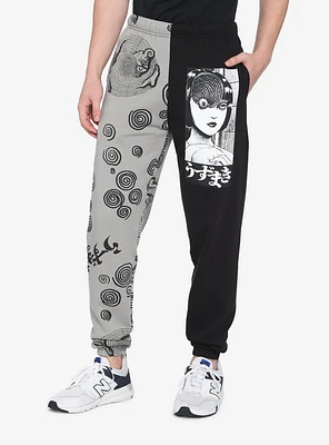 Junji Ito Uzumaki Split Leg Girls Sweatpants