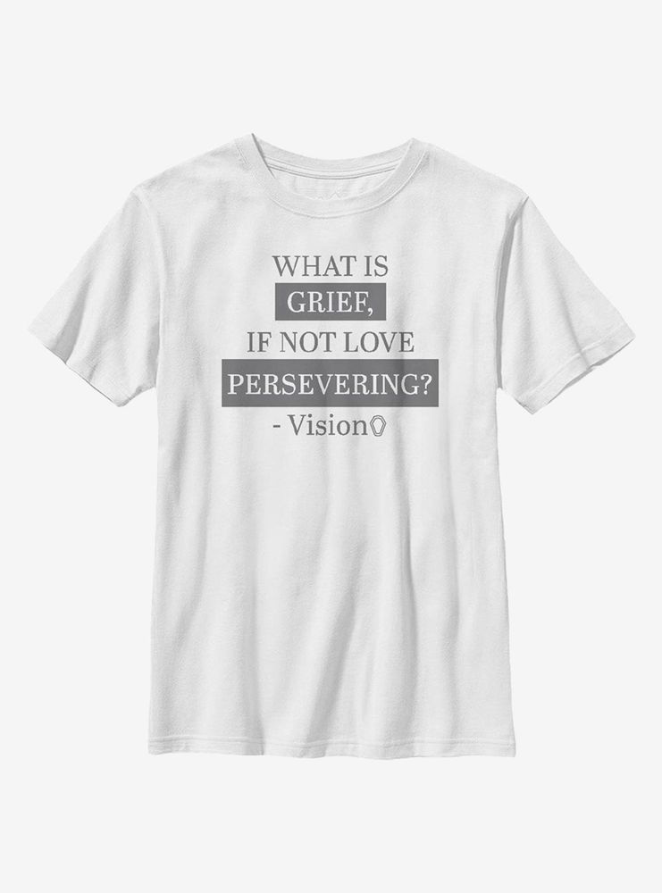 Marvel WandaVision Grief Is Love Persevering Youth T-Shirt