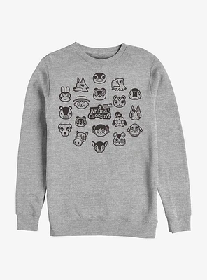 Animal Crossing New Horizons Group Crew Sweatshirt