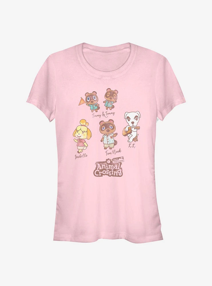 Animal Crossing Character Textbook Girls T-Shirt