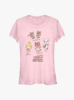 Animal Crossing Character Textbook Girls T-Shirt