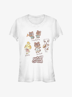 Animal Crossing Character Textbook Girls T-Shirt