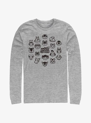 Animal Crossing New Horizons Group Long-Sleeve T-Shirt